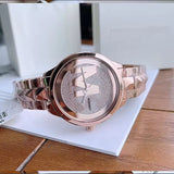 Michael Kors Runway Mercer Quartz Rose Gold Dial Rose Gold Steel Strap Watch For Women - MK6736 Authentic Buy Shop Now
