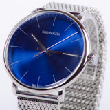 Calvin Klein High Noon Quartz Blue Dial Silver Mesh Bracelet Watch for Men - K8M2112N Authentic Buy Shop Now