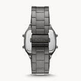 Fossil Retro Digital Black Dial Black Steel Strap Watch for Men - FS5846 Authentic Buy Shop Now