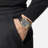 Versace Greca Time Quartz Black Dial Brown Leather Strap Watch For Men - VE3K00222 Authentic Buy Shop Now