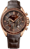 Hugo Boss Driver Chronograph Brown Dial Brown Leather Strap Watch For Men - HB1513093 Authentic Buy Shop Now