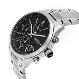Hugo Boss Grand Prix Black Dial Silver Steel Strap Watch for Men - 1513477 Authentic Buy Shop Now