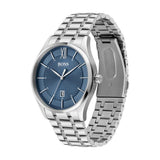 Hugo Boss Officer Chronograph Blue Dial Silver Steel Strap Watch for Men - 1513615 Authentic Buy Shop Now