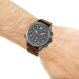 Hugo Boss Nomad Blue Dial Brown Leather Strap Watch for Men - 1513773 Authentic Buy Shop Now