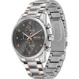 Hugo Boss Skymaster Grey Dial Two Tone Steel Strap Watch for Men - 1513789 Authentic Buy Shop Now