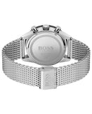 Hugo Boss Pilot Edition Black Dial Silver Mesh Bracelet Watch for Men - 1513886 Authentic Buy Shop Now