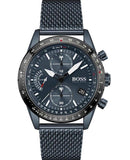 Hugo Boss Pilot Edition Blue Dial Blue Mesh Bracelet Watch for Men - 1513887 Authentic Buy Shop Now