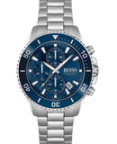 Hugo Boss Admiral Blue Dial Silver Steel Strap Watch for Men - 1513907 Authentic Buy Shop Now