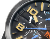 Hugo Boss Orange Detroit Analog Black Dial Black Silicone Strap Watch For Men - 1550011 Authentic Buy Shop Now
