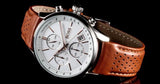Hugo Boss Grand Prix White Dial Brown Leather Strap Watch for Men - 1513475 Authentic Buy Shop Now