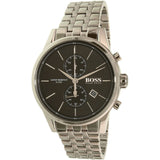 Hugo Boss Jet Black Dial Silver Steel Strap Watch for Men - 1513383 Authentic Buy Shop Now
