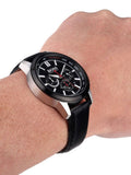 Hugo Boss Rafale Chronograph Blue Dial Black Leather Strap Watch For Men - 1513391 Authentic Buy Shop Now