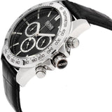 Hugo Boss Ikon Black Dial Black Leather Strap Watch for Men - 1513178 Authentic Buy Shop Now