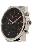 Hugo Boss Time One Black Dial Brown Leather Strap Watch for Men - 1513448 Authentic Buy Shop Now