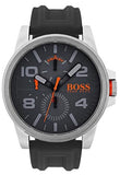 Hugo Boss Detroit Sport Analog Grey Dial Grey Rubber Strap Watch For Men - 1550007 Authentic Buy Shop Now
