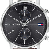 Tommy Hilfiger Daniel Grey Dial Brown Leather Strap Watch for Men - 1710416 Authentic Buy Shop Now