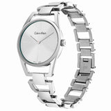 Calvin Klein Dainty Silver Dial Silver Steel Strap Watch for Women - K7L23146 Authentic Buy Shop Now