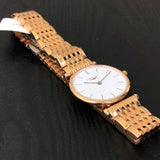 Longines La Grande Classique White Dial Rose Gold Mesh Bracelet Watch for Women - L4.209.1.92.8 Authentic Buy Shop Now