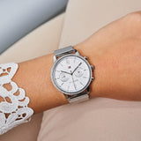 Tommy Hilfiger Blake Diamonds Silver Dial Silver Mesh Bracelet Watch for Women - 1782301 Authentic Buy Shop Now
