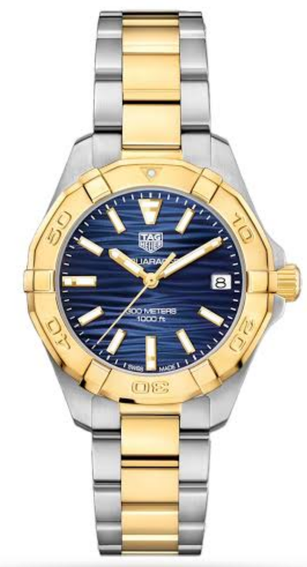 Tag Heuer Aquaracer Blue Dial Two Tone Steel Strap Watch for Women - WBD1325.BB0320 Authentic Buy Shop Now