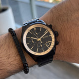 Hugo Boss Grand Prix Black Dial Black Steel Strap Watch for Men - 1513578 Authentic Buy Shop Now