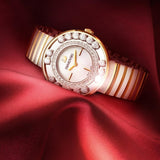 Swarovski Lovely Crystals Mother of Pearl Dial Two Tone Steel Strap Watch for Women - 1187022 Authentic Buy Shop Now