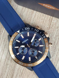Fossil Bannon Multifunction Blue Dial Blue Silicone Strap Watch for Men - BQ2498 Authentic Buy Shop Now