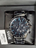 Hugo Boss Trophy Black Dial Black Steel Strap Watch for Men - 1513675 Authentic Buy Shop Now
