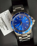 Movado Series 800 Blue Dial Silver Steel Strap Watch For Men - 2600137 Authentic Buy Shop Now