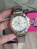 Fossil Dean Chronograph White Dial Silver Steel Strap Watch for Men - FS4795 Authentic Buy Shop Now
