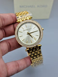 Michael Kors Darci Silver Dial Gold Stainless Steel Strap Watch for Women - MK3191 Authentic Buy Shop Now