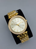 Michael Kors Darci Silver Dial Gold Stainless Steel Strap Watch for Women - MK3191 Authentic Buy Shop Now