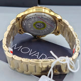 Movado Series 800 Blue Dial Gold Steel Strap Watch For Men - 2600144 Authentic Buy Shop Now