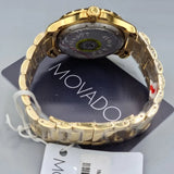 Movado Series 800 Blue Dial Gold Steel Strap Watch For Men - 2600144 Authentic Buy Shop Now