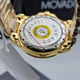 Movado Series 800 Blue Dial Gold Steel Strap Watch For Men - 2600144 Authentic Buy Shop Now