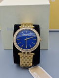 Michael Kors Darci Blue Dial Gold Steel Strap Watch for Women - MK3406 Authentic Buy Shop Now