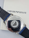 Emporio Armani Aviator Quartz Blue Dial Blue Leather Strap Watch For Men - AR11335 Authentic Buy Shop Now