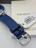 Emporio Armani Aviator Quartz Blue Dial Blue Leather Strap Watch For Men - AR11335 Authentic Buy Shop Now