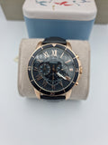 Fossil Grant Sport Chronograph Blue Dial Blue Leather Strap Watch for Men - FS5237 Authentic Buy Shop Now