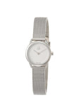 Calvin Klein Minimal White Dial Silver Mesh Bracelet Watch for Women - K3M2312Y Authentic Buy Shop Now