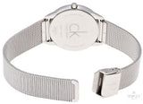 Calvin Klein Minimal Silver Dial Silver Mesh Bracelet Watch for Men - K3M21126 Authentic Buy Shop Now