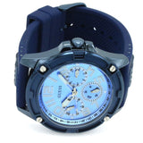 Guess Delta Blue Dial Blue Silicone Strap Watch for Men - GW0051G4 Authentic Buy Shop Now