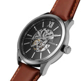 Fossil Flynn Automatic Black Dial Brown Leather Strap Watch for Men - BQ2270 Authentic Buy Shop Now