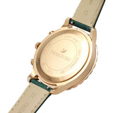 Swarovski Octea Lux Chrono Emerald Green Dial Green Leather Strap Watch for Women - 5452498 Authentic Buy Shop Now