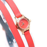 Marc Jacobs Blade Red Dial Red Leather Strap Watch for Women - MBM1343 Authentic Buy Shop Now