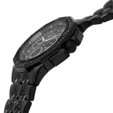 Bulova Octova Chronograph Black Crystal Dial Black Steel Strap Watch for Men - 98C134 Authentic Buy Shop Now