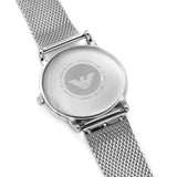Emporio Armani Luigi Quartz Grey Dial Silver Mesh Bracelet Watch For Men - AR11069 Authentic Buy Shop Now