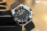 Breitling Super Chronomat B01 44 Black Dial Black Rubber Strap Watch for Men - AB0136251B2S1 Authentic Buy Shop Now