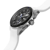 Hugo Boss Volane Grey Dial White SIlicone Strap Watch for Men - 1513948 Authentic Buy Shop Now