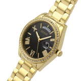 Guess Luna Diamonds Black Dial Gold Steel Strap Watch for Women - GW0307L2 Authentic Buy Shop Now